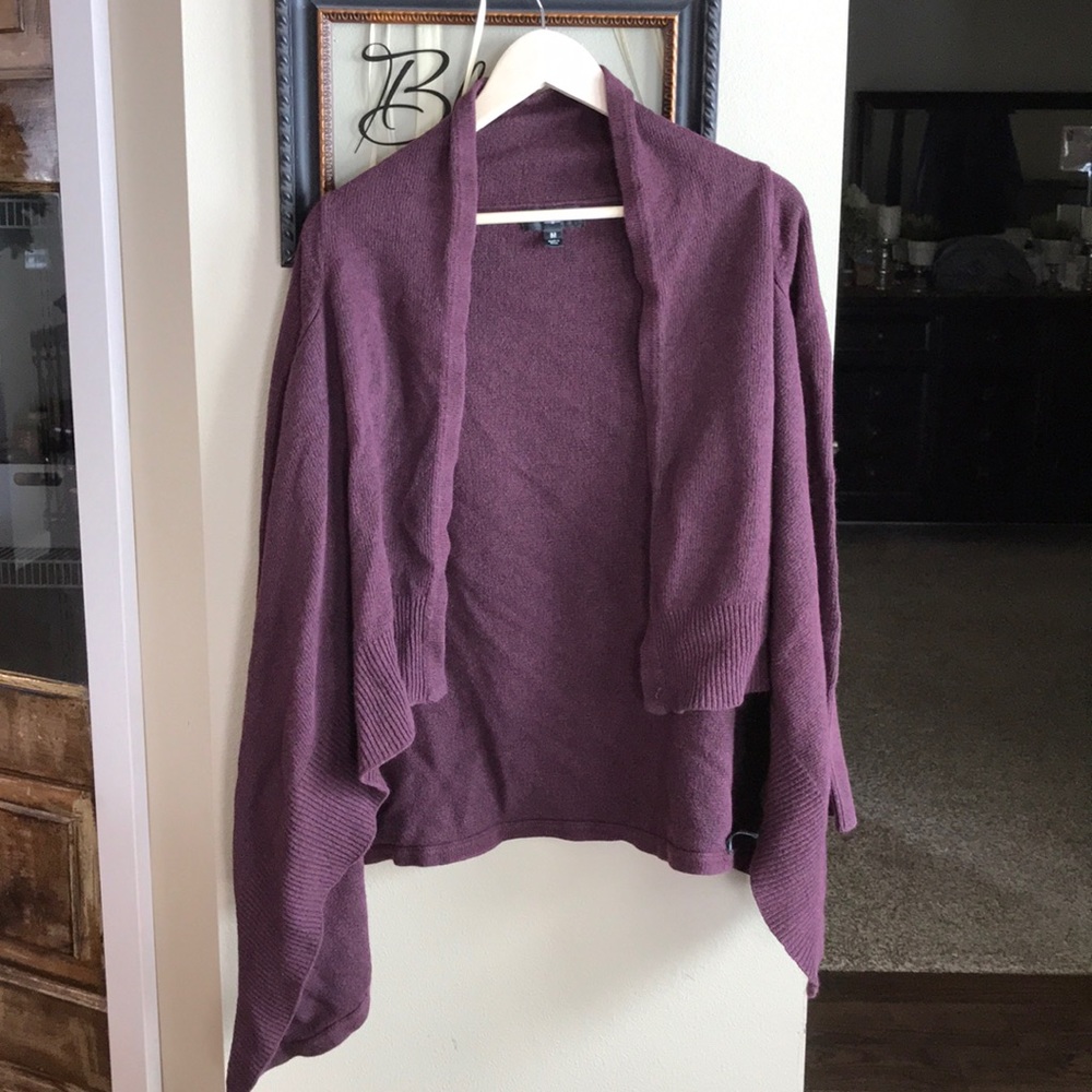 Mossimo cardigan, size medium, eggplant color